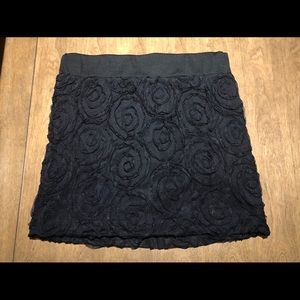🍁Roses black skirt